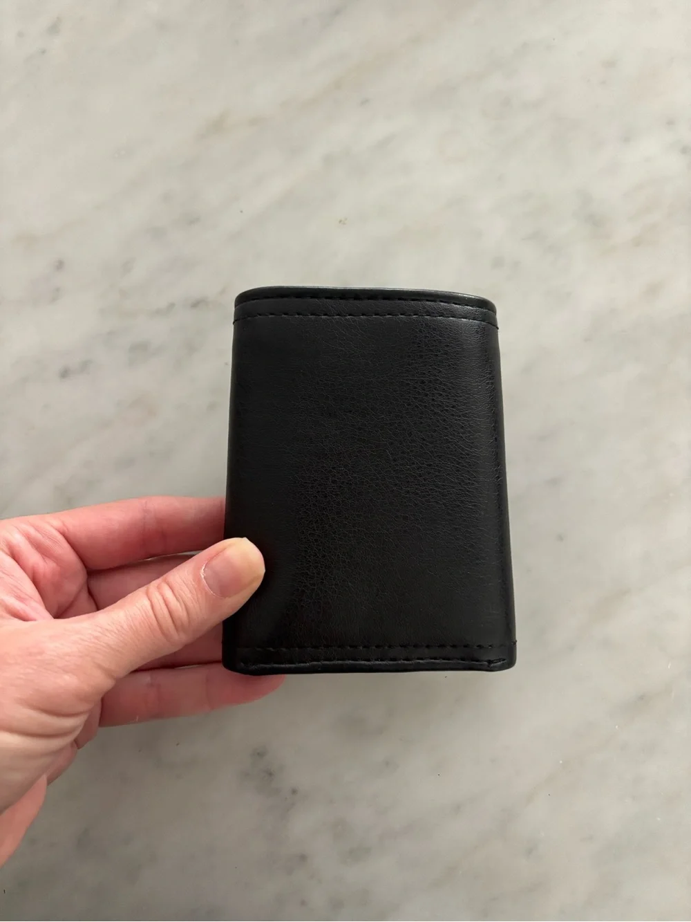 Levi's Black Leather Trifold Wallet